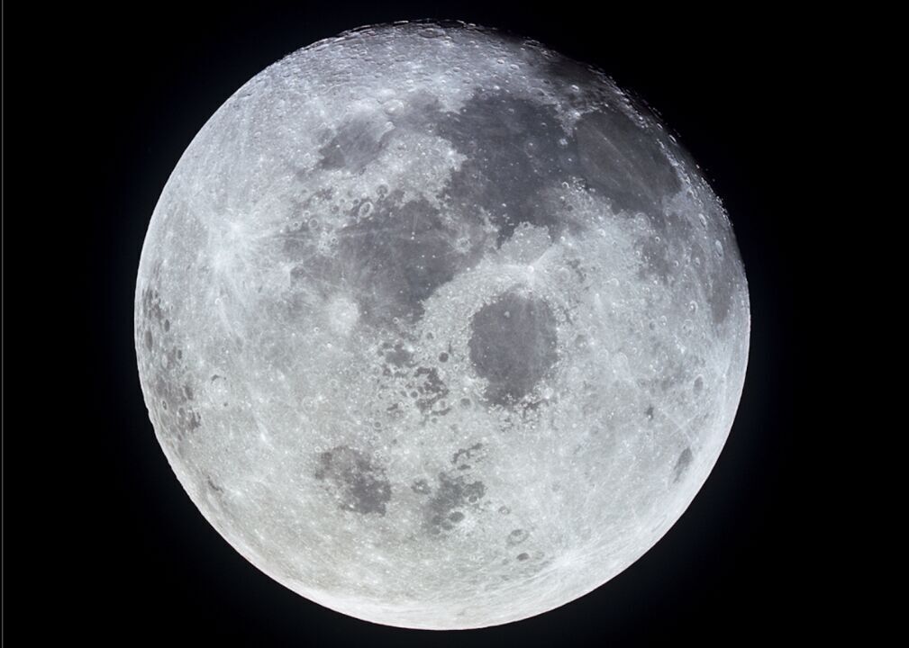 The moon from Apollo 11